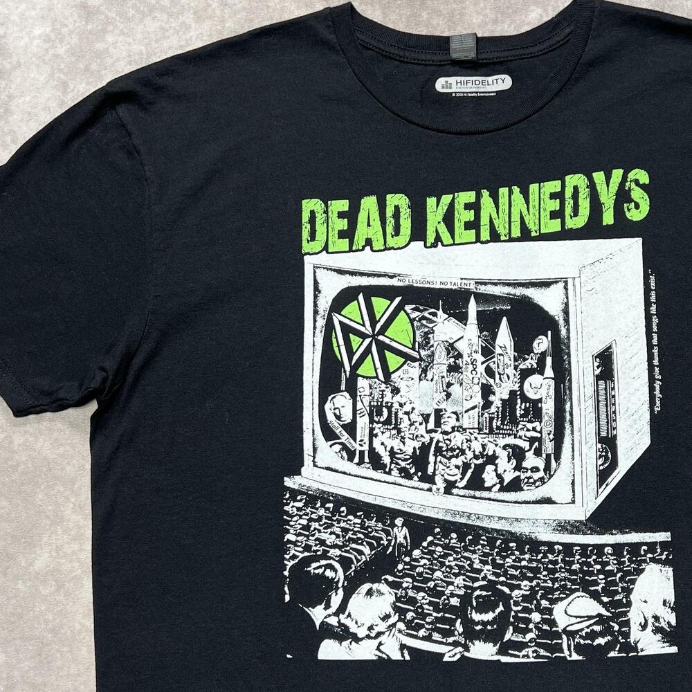 Dead Kennedys Shirt Mens XL Black Punk Band TV Graphic Tee Gildan Softstyle